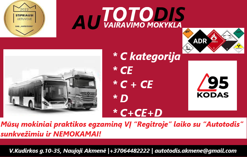 UAB AUTOTODIS vairavimo mokykla