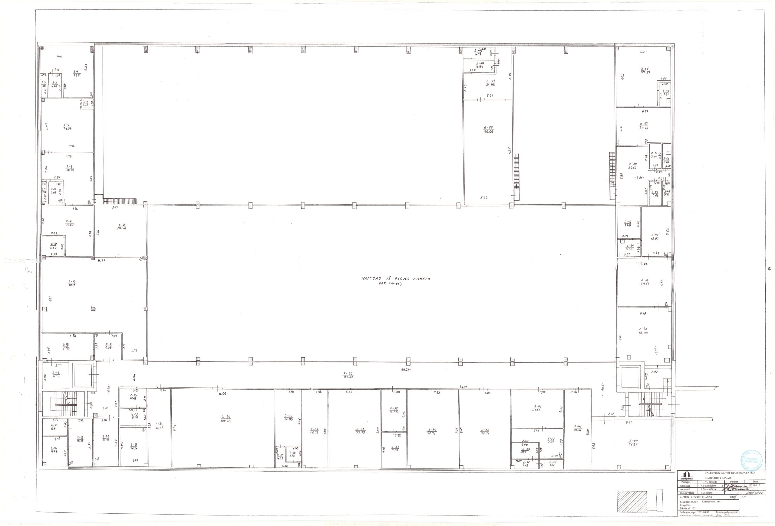 Išnuomojamos nuo 500 iki 1100 kv.m. Gamybinės patalpos 2 aukšte.
