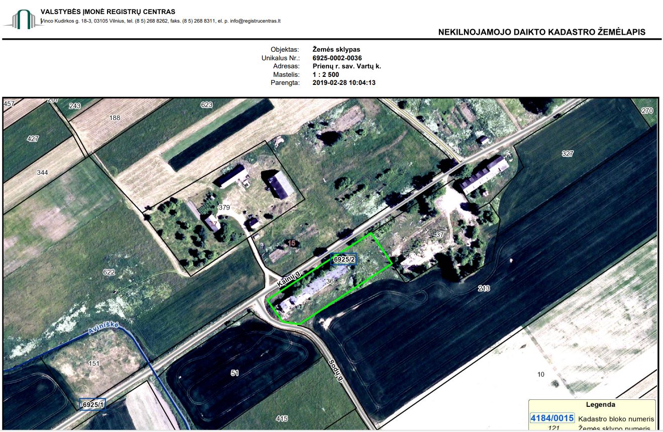 2 sklypai Prienų r. sav., Balbieriškio sen., Vartų k.