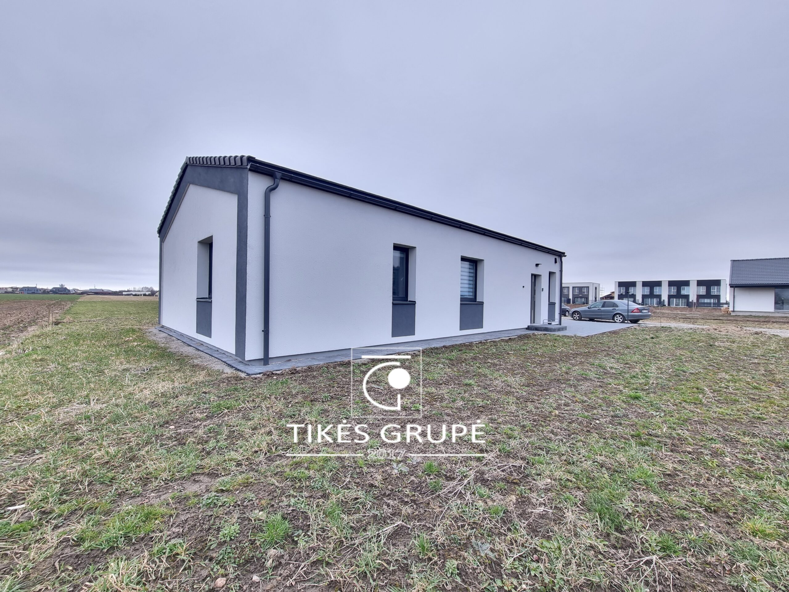 Klaipėdos raj., Trušeliuose., parduodamas 80 kv.m., mūrinis namas . Žemės sklypas 4.08 aro.