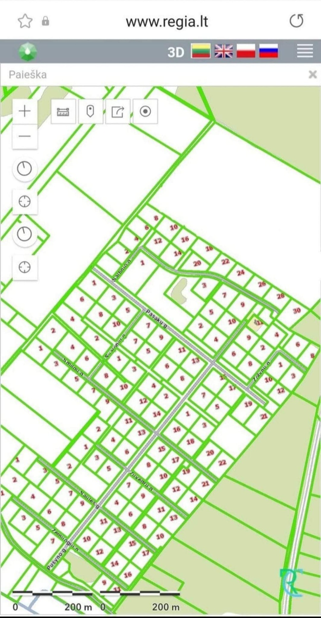 Namų valdos sklypai pušyne, prie Trakų