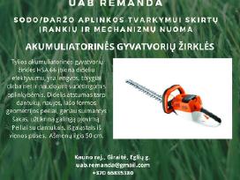 Sodo daržo technikos ir įrankių nuoma