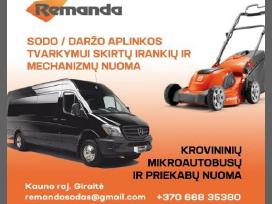 Sodo daržo technikos ir įrankių nuoma
