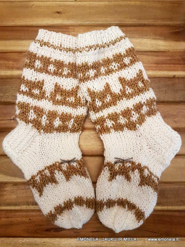 Megztos kojinės VAIKAMS KYCIUS-PYCIUS