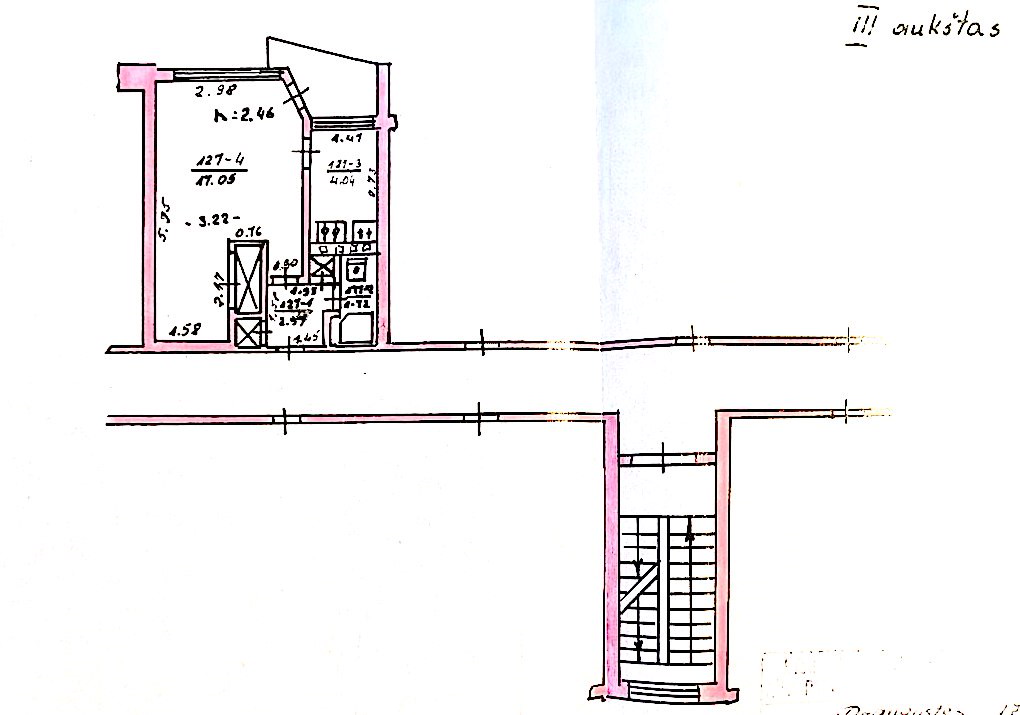 Parduodamas 1 kamb. butas Marijampolėje