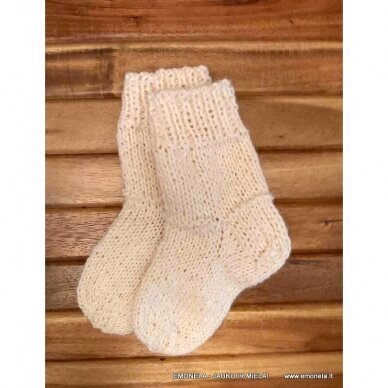 Megztos kojinės VAIKIŠKOS VILNONĖS