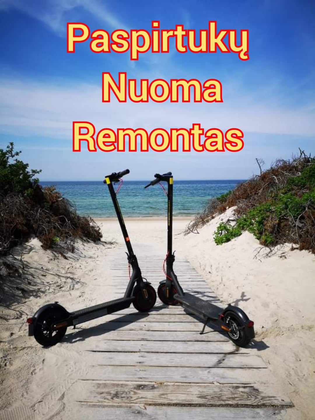 Paspirtukų nuoma, remontas, dalys