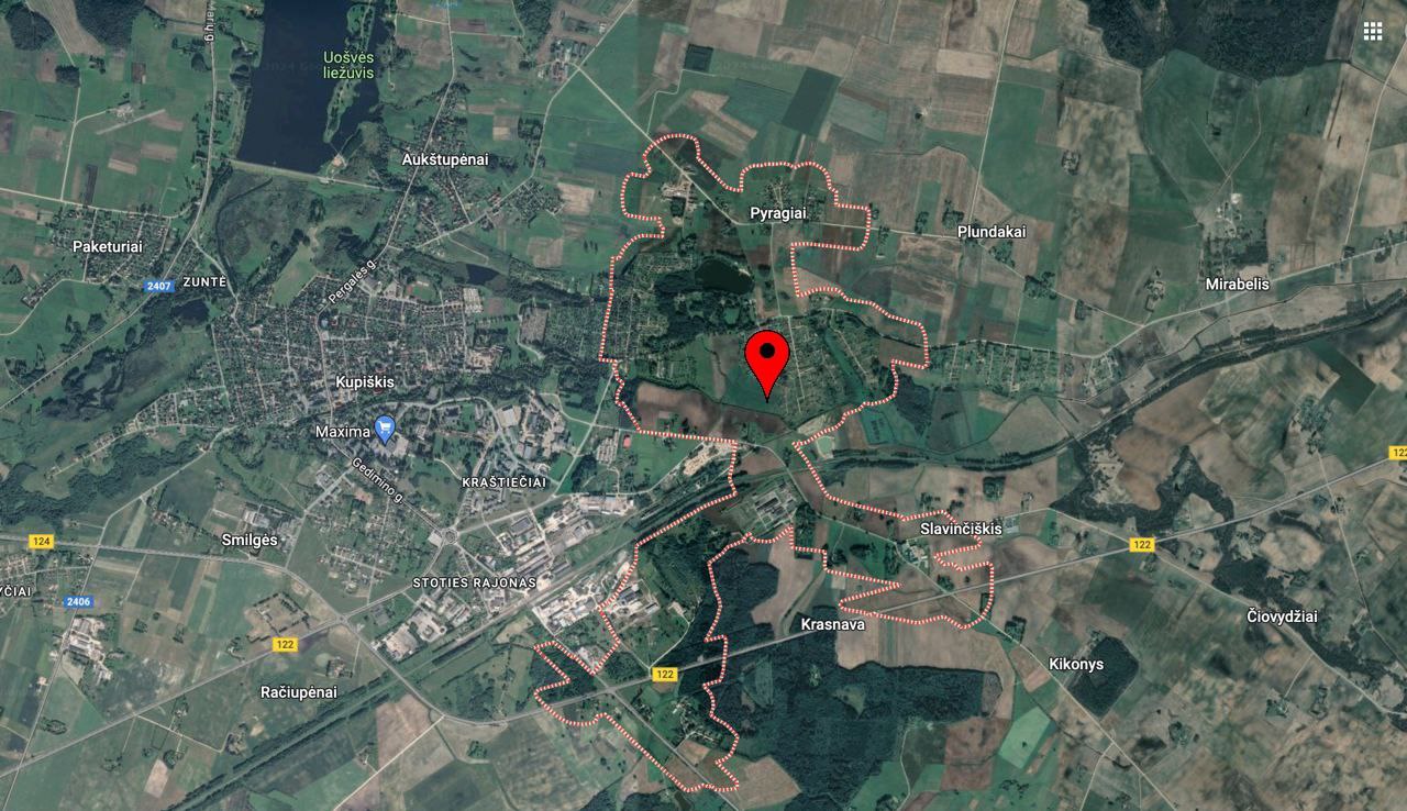 2 sklypai ant upės kranto Kupiškio r.