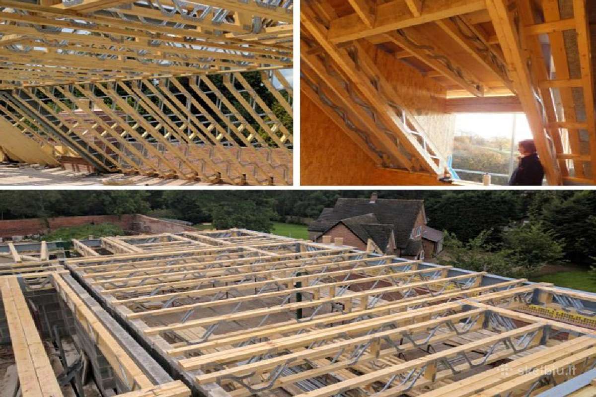 Posi Joists Sijos. Dvitėjinės Sijos.perdanga