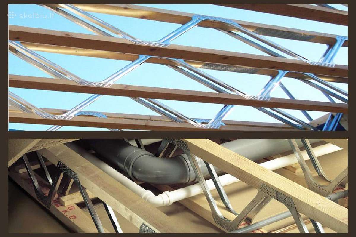 Posi Joists Sijos. Dvitėjinės Sijos.perdanga