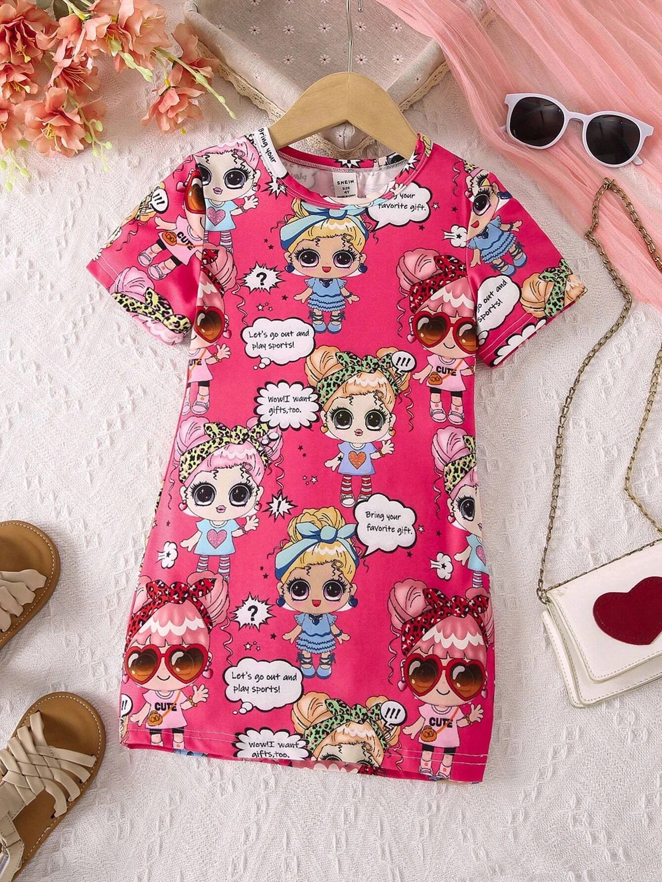 Rožinės spalvos suknelė Panelės