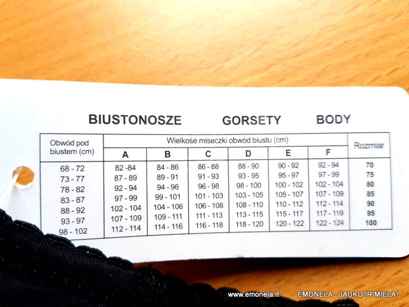 Liemenėlė HAN-RONJA 36, 38, 40 d.