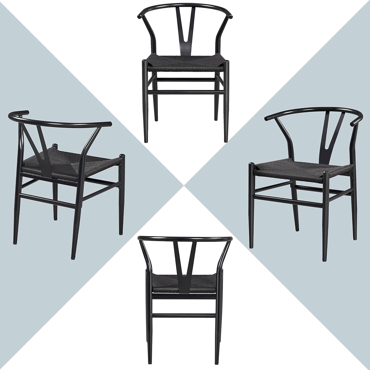 Stilingas pintų kėdžių komplektas iš 2 vnt.