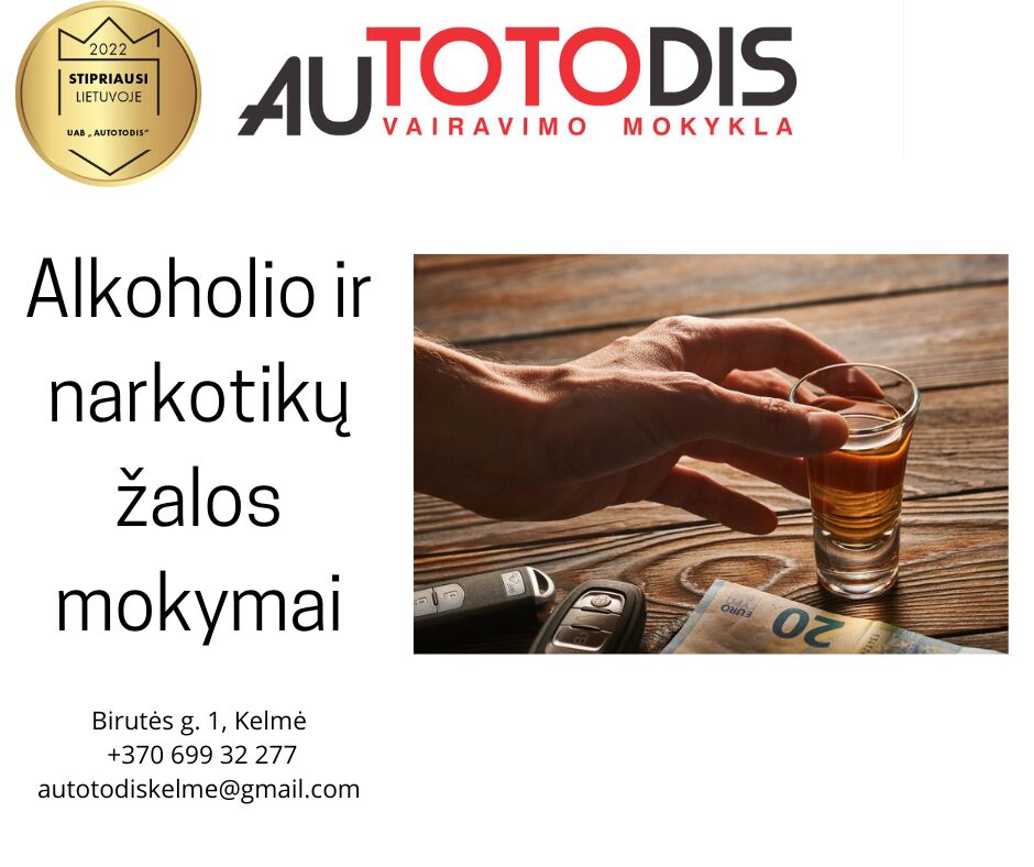 PIRMOSIOS PAGALBOS / ALKOHOLIO ŽALOS KURSAI