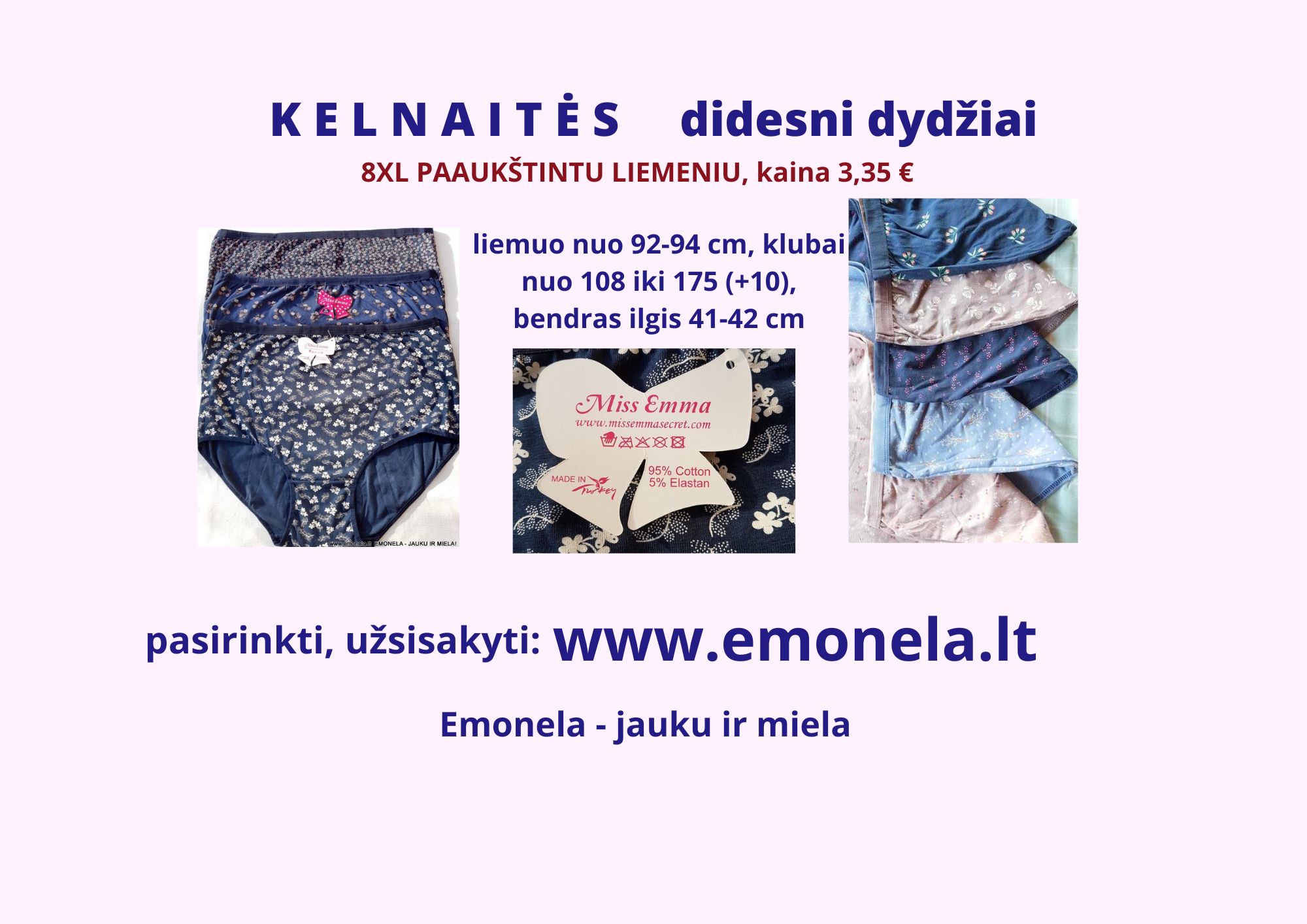 DIDESNIŲ DYDŽIŲ DRABUŽAI ir PĖDKELNĖS