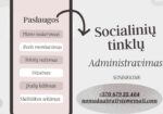 Socialinių tinklų administravimas / reel / UGC kūrimas