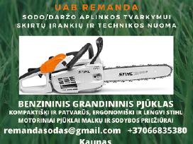 SODO DARŽO TECHNIKOS IR ĮRANKIŲ NUOMA