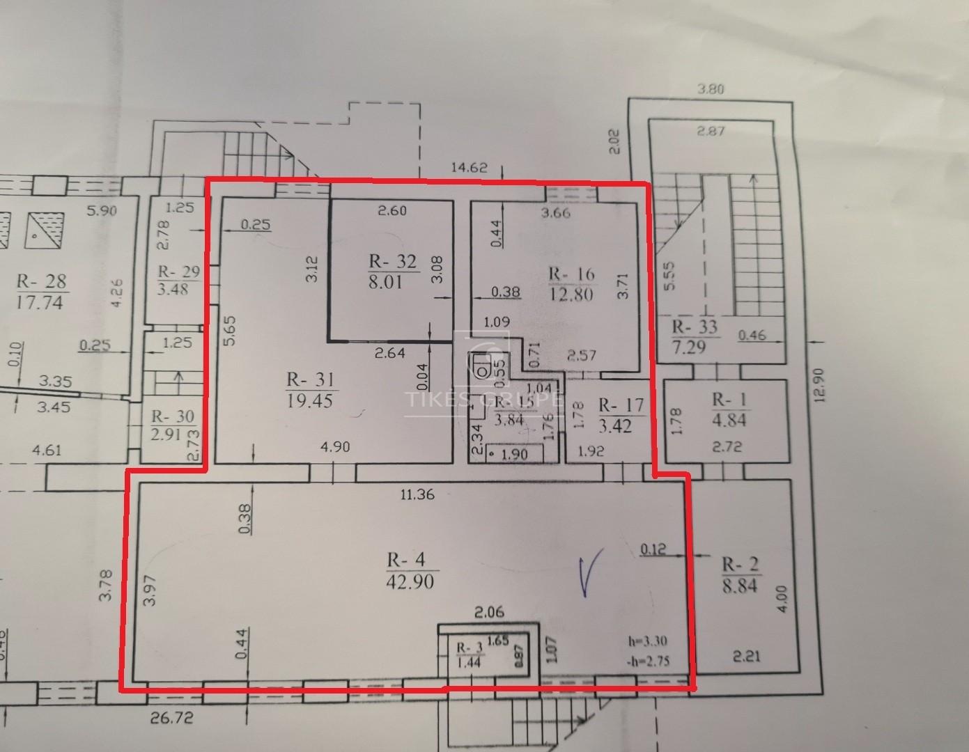 Kretingoje, Vytauto g., nuomojamos komercinės paskirties pusrūsio patalpos.