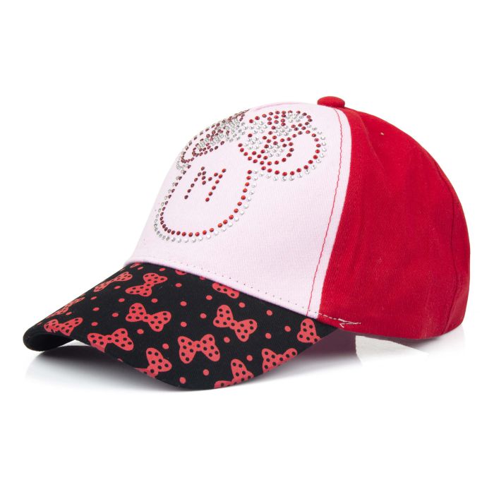 Raudona kepurė su snapeliu Minnie Mouse