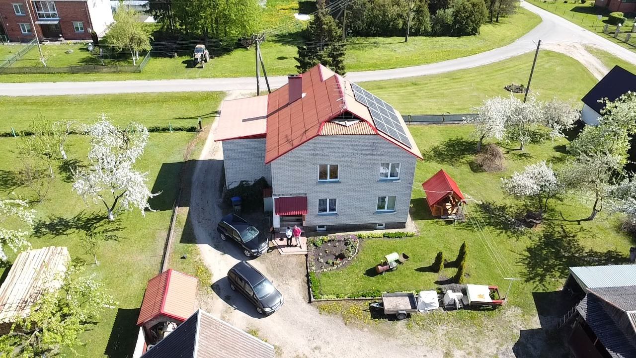 ERDVUS NAMAS ALYTAUS R. DOMINA KEITIMAS I SODA PRIE ALYTAUS