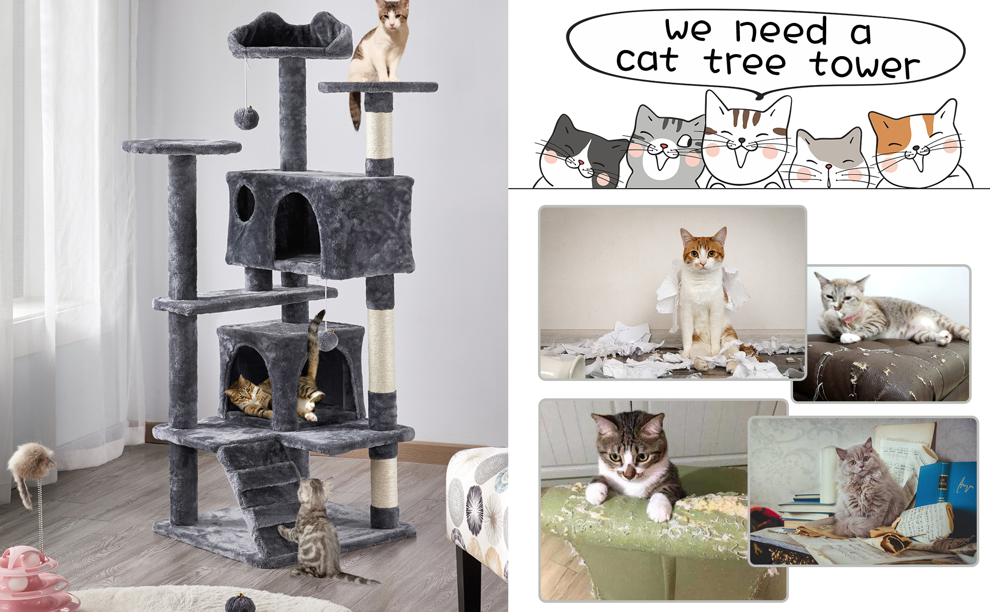 Kačių draskyklė 137cm