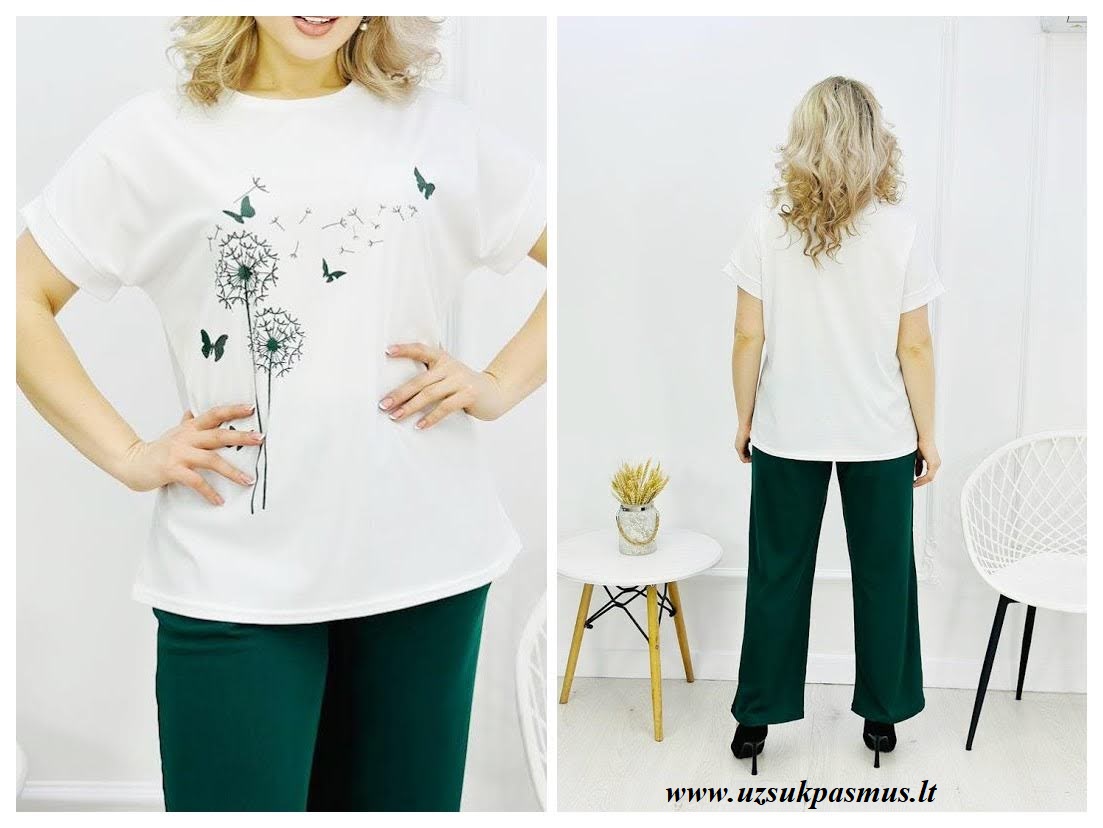 Elegantiškas kostiumas apkūnesnėms