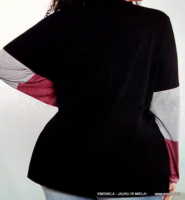 Palaidinė – tunika TRIO – RAUSVA, didesnis dydis