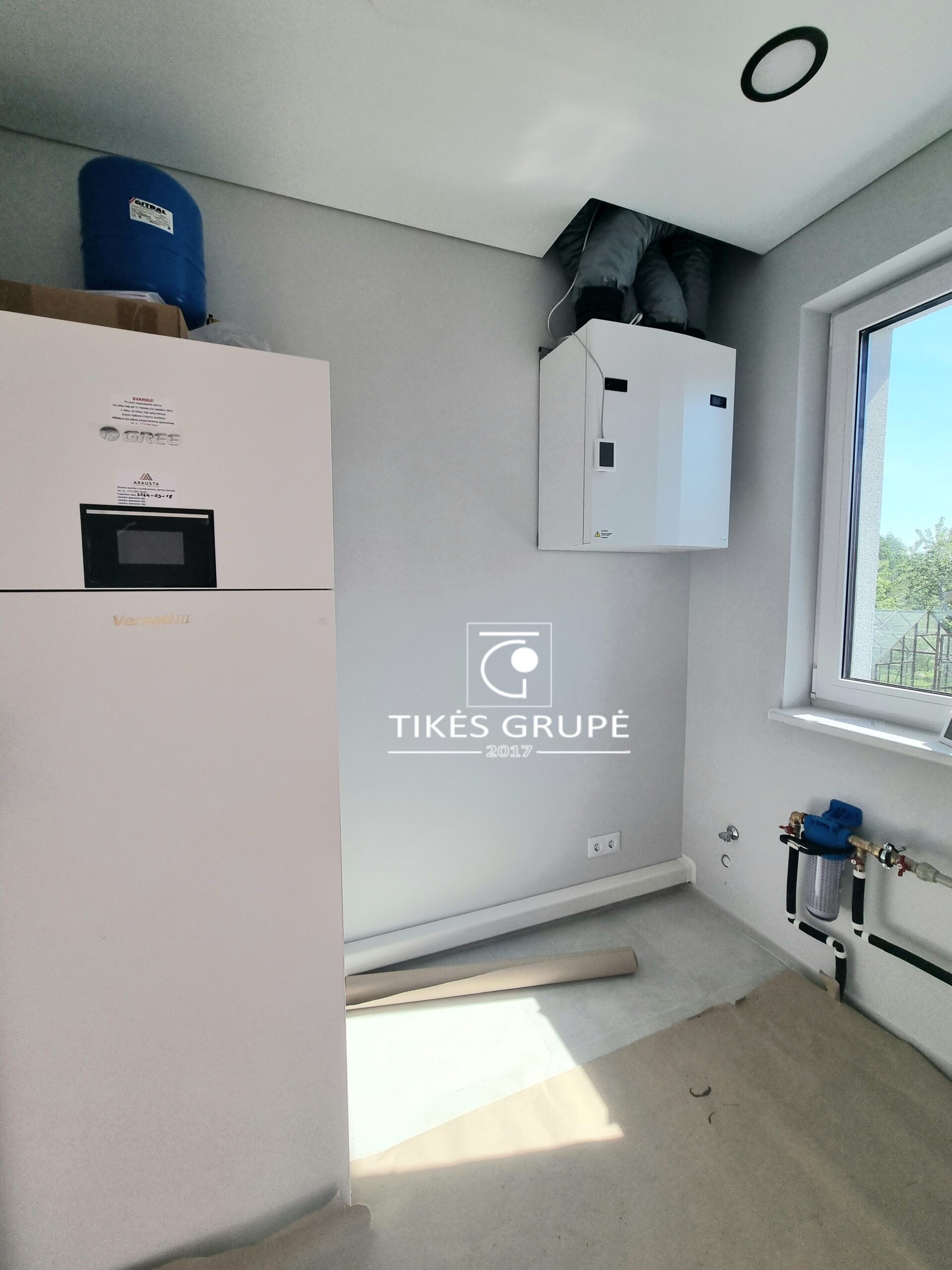 Tinka pirkimui su parama. Klaipėdos raj ., Kulių k., parduodamas 80 kv.m., naujos statybos gyvenamas mūrinis namas.