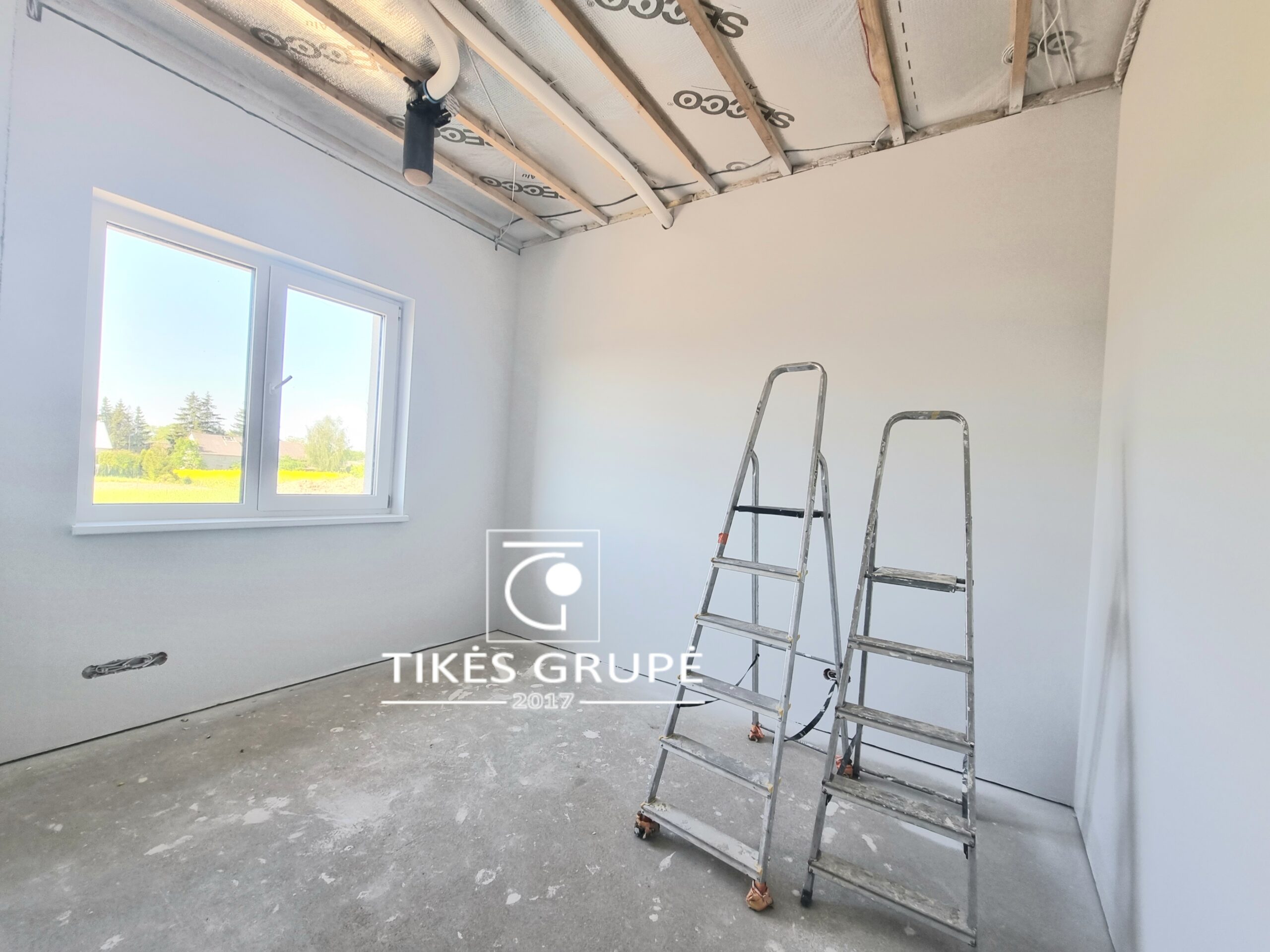 Parduodamas naujos statybos mūrinis namas su 15 arų žemės, Kvietinių k.