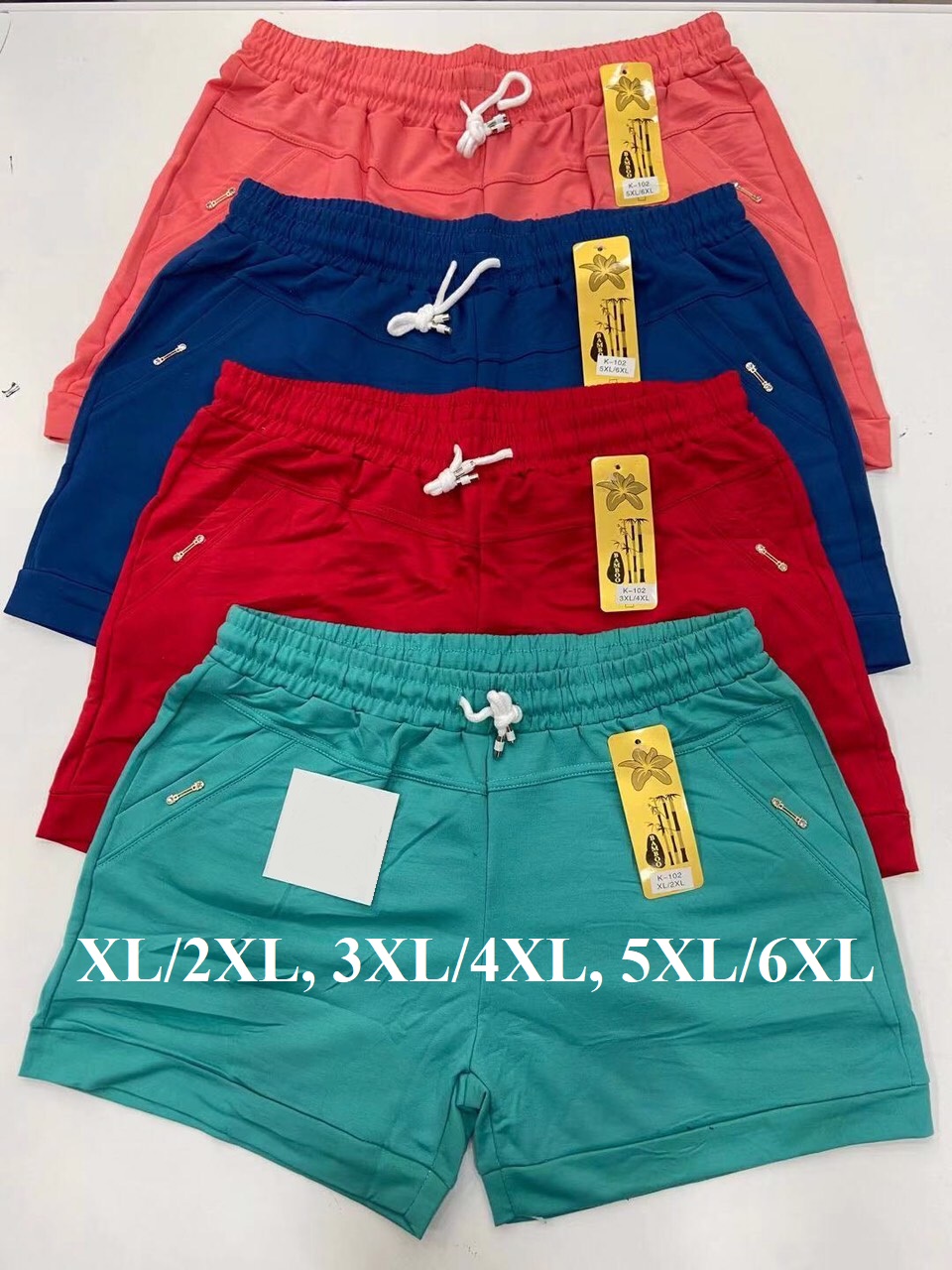 Trikotažiniai šortukai apkūnioms iki 5/6XL