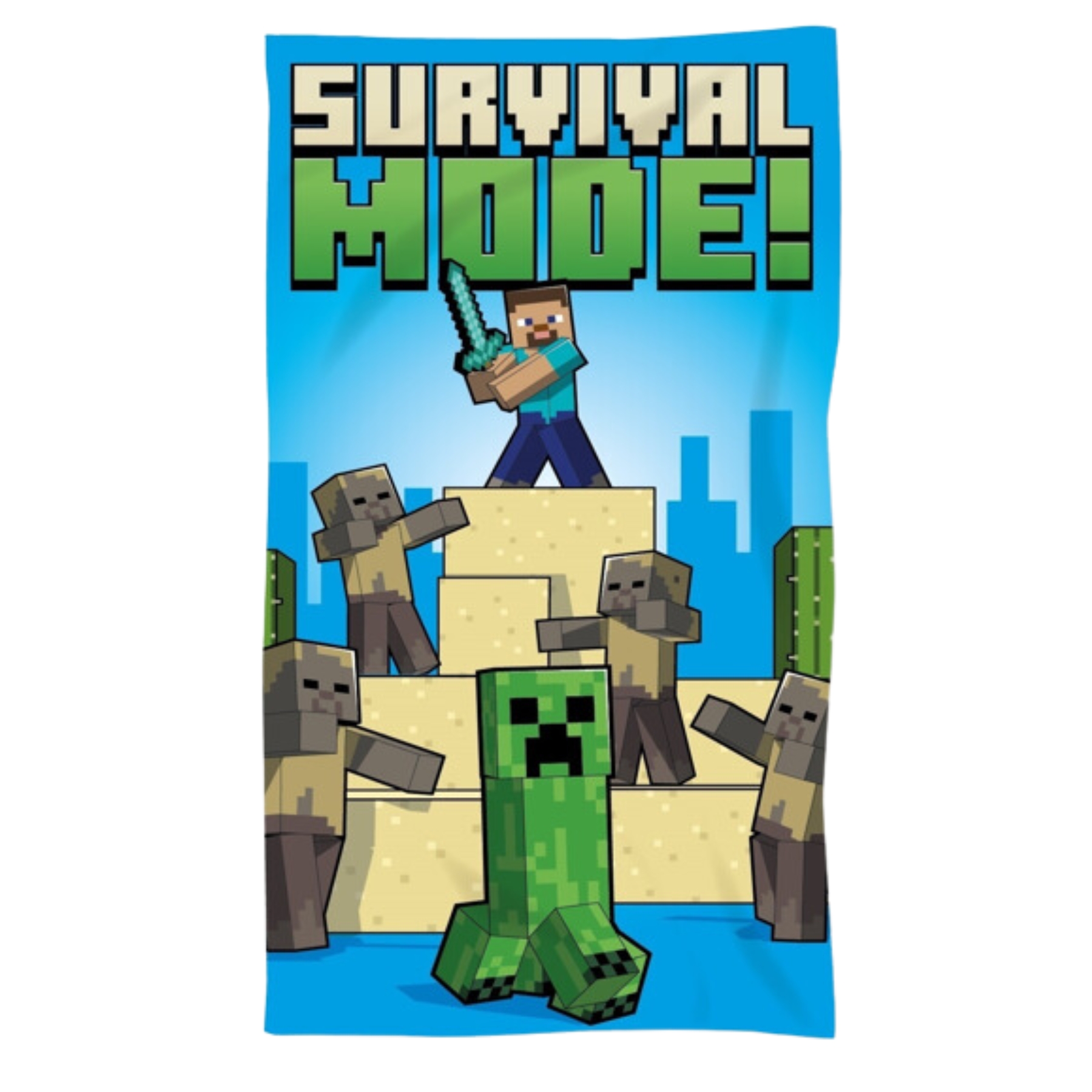 Paplūdimio rankšluostis Minecraft Survival Mode
