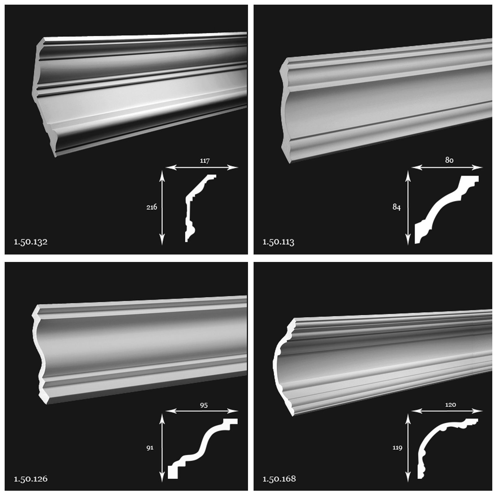 Grindjuostes, karnizai, moldingai, dekoras