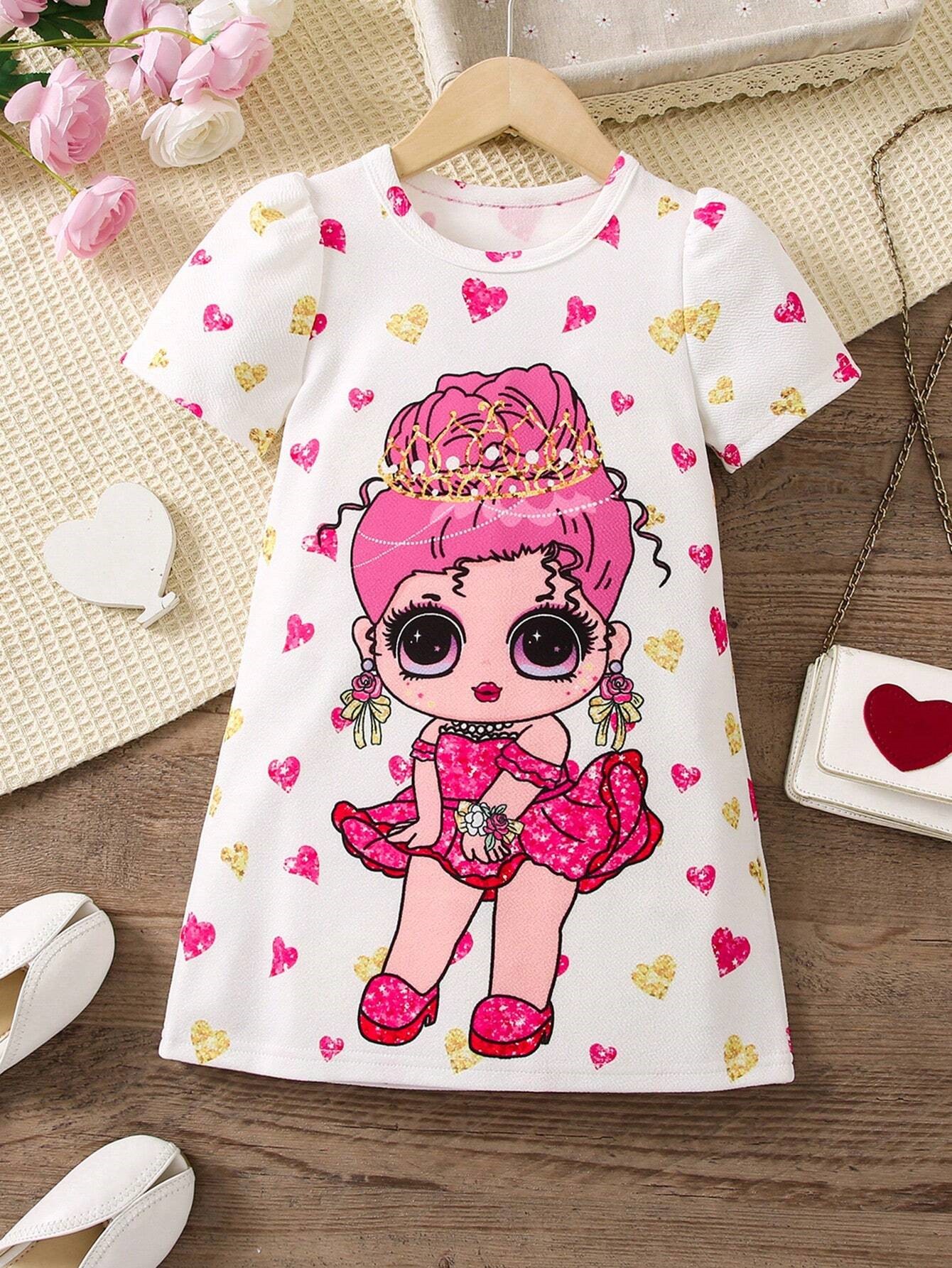 Balta suknelė Rožinė panelė