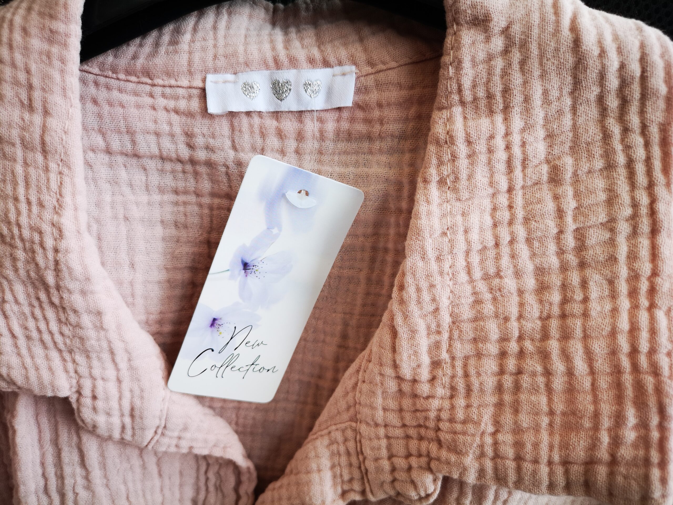 Muslino medvilnės ilgi marškinėliai