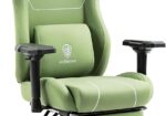 Premium klasės, ergonomiška „Dowinx” žaidimų kėdė. GREEN (ECO lether)