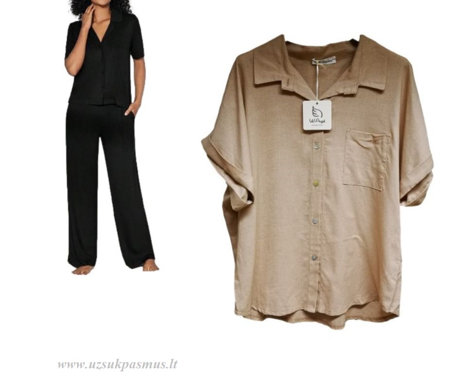 Lininiai elegantiški kostiumėliai