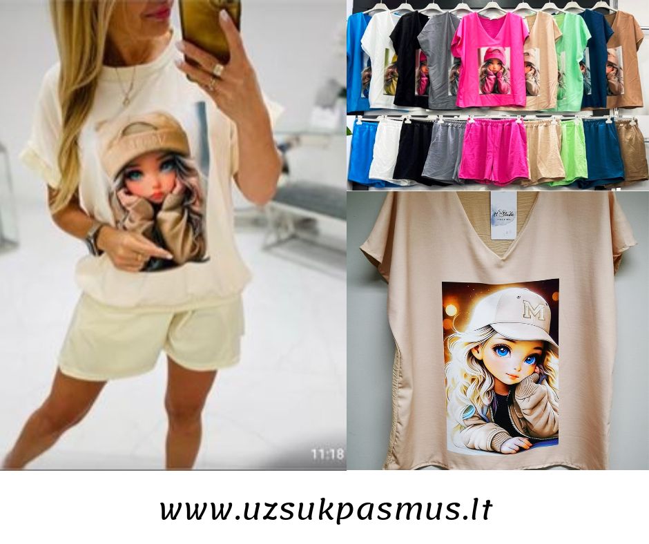 Jaunatviški kostiumai su šortais