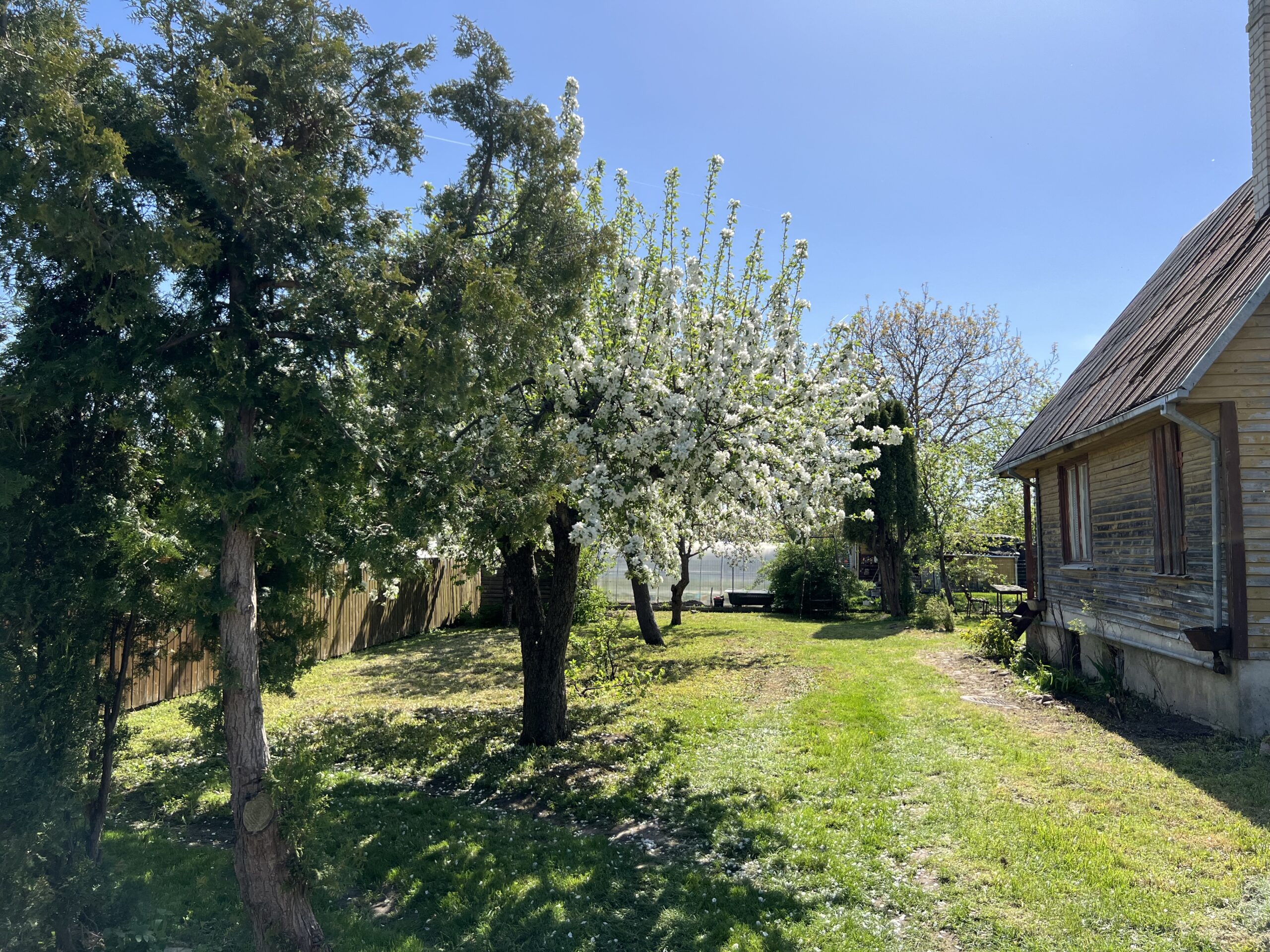 Parduodamas sodo sklypas su namu