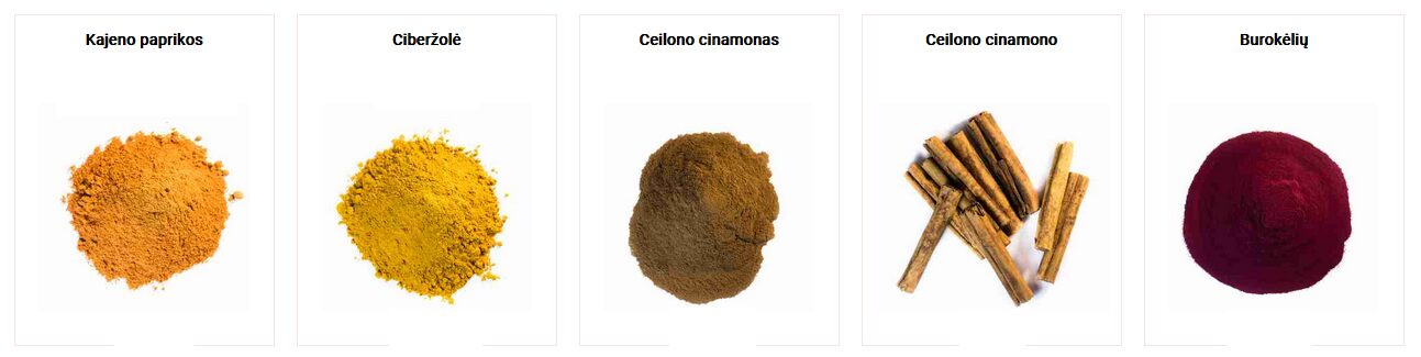 Prieskoniai, mišiniai, padažai, marinatai