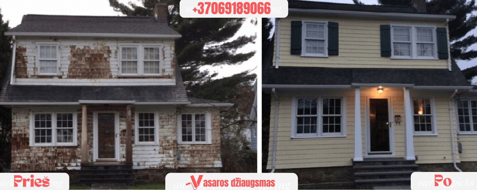 Medinių, dekoro, Fasadų, stogų Dažymas!