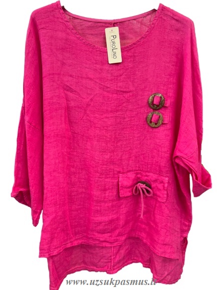 Itališkos lininės palaidinės apkūnioms