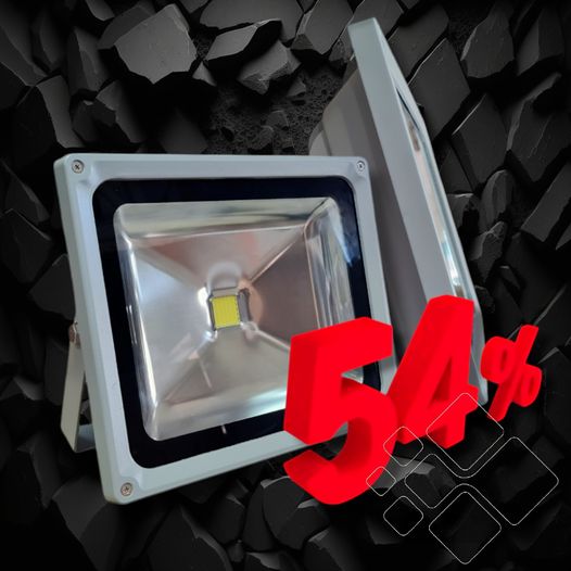 LED prožektorius be daviklio 50W 6500K