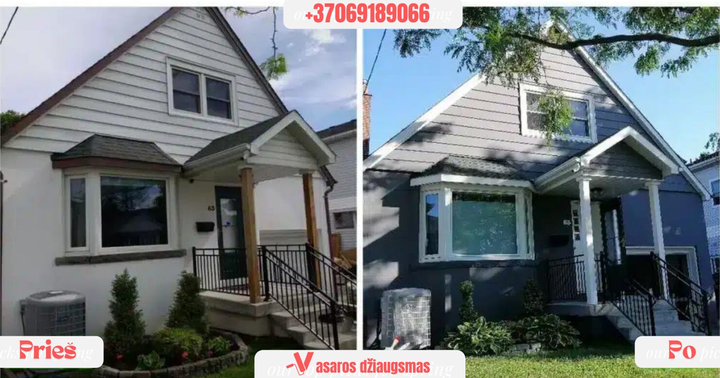 Medinių, dekoro, Fasadų, stogų Dažymas!