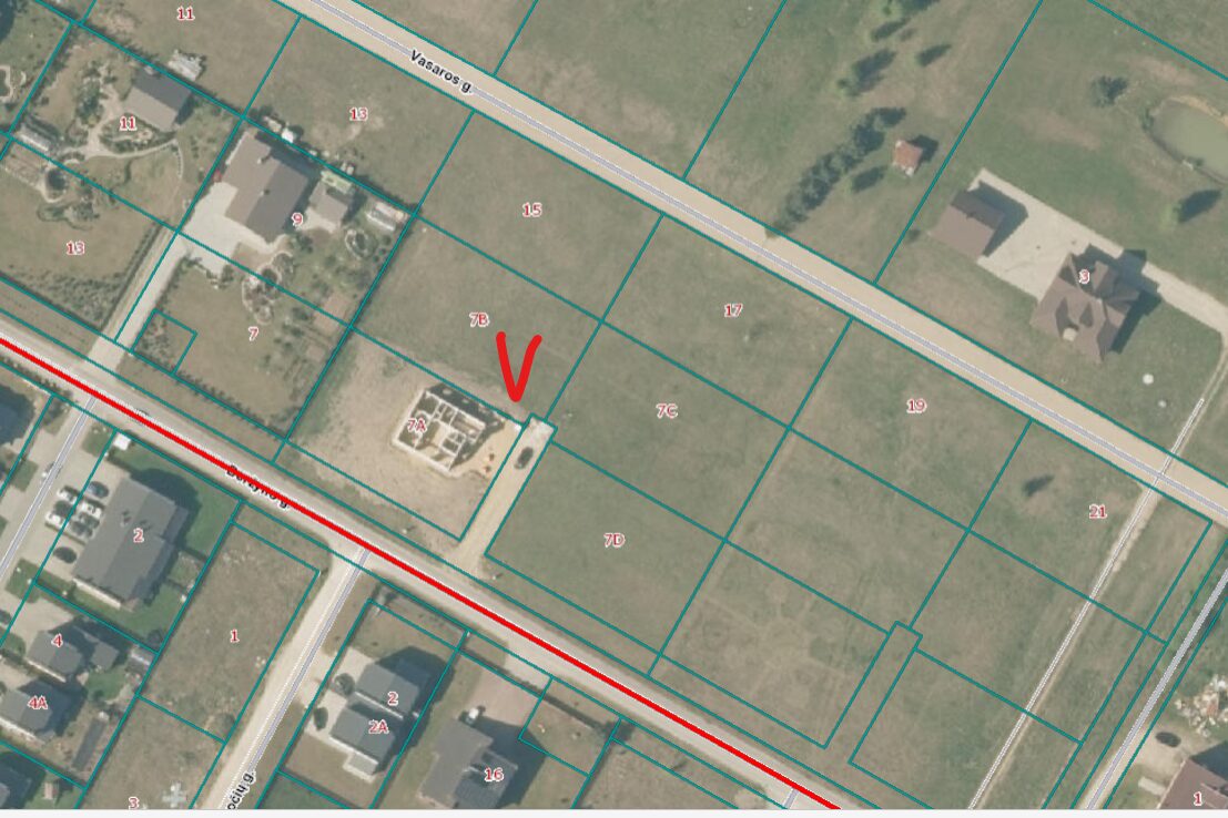 Radailiuose., parduodamas namų valdos 12 arų sklypas.