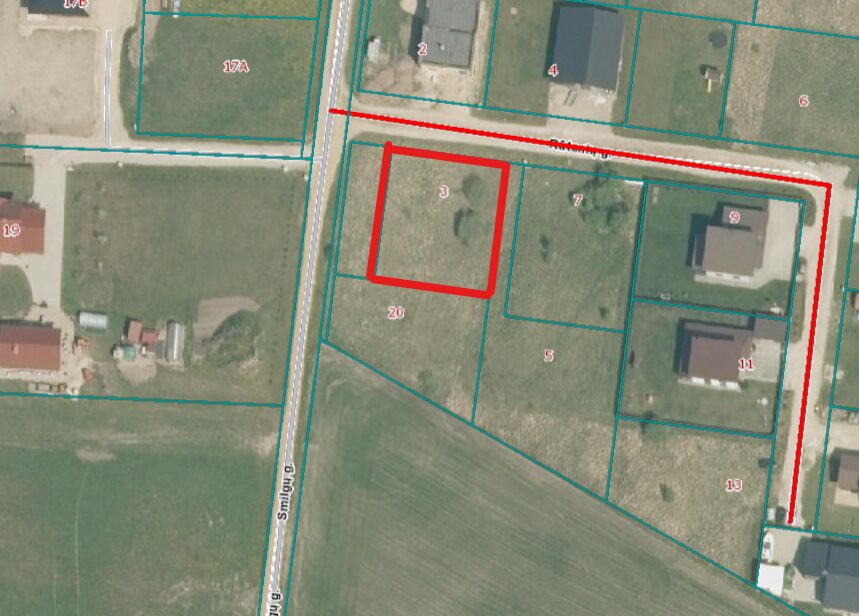 Klaipėdos raj., Gargžduose, parduodamas namų valdos 8,28 arų sklypas.