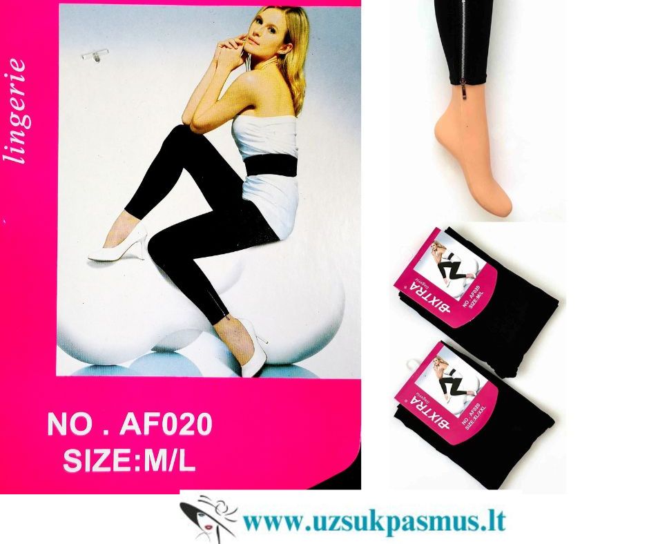 Tamprės su užtrauktukais kojų apačioje