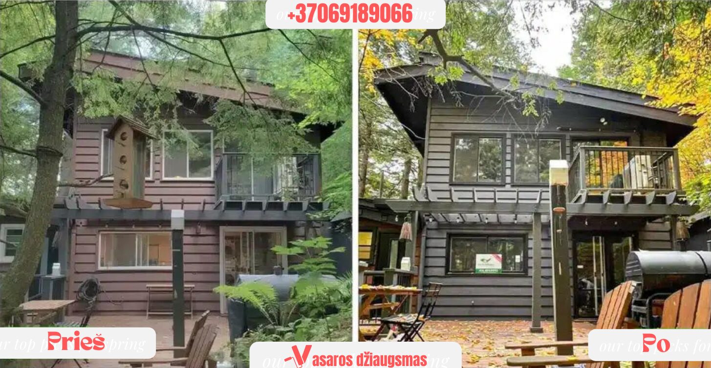 Medinių, dekoro, Fasadų, stogų Dažymas!