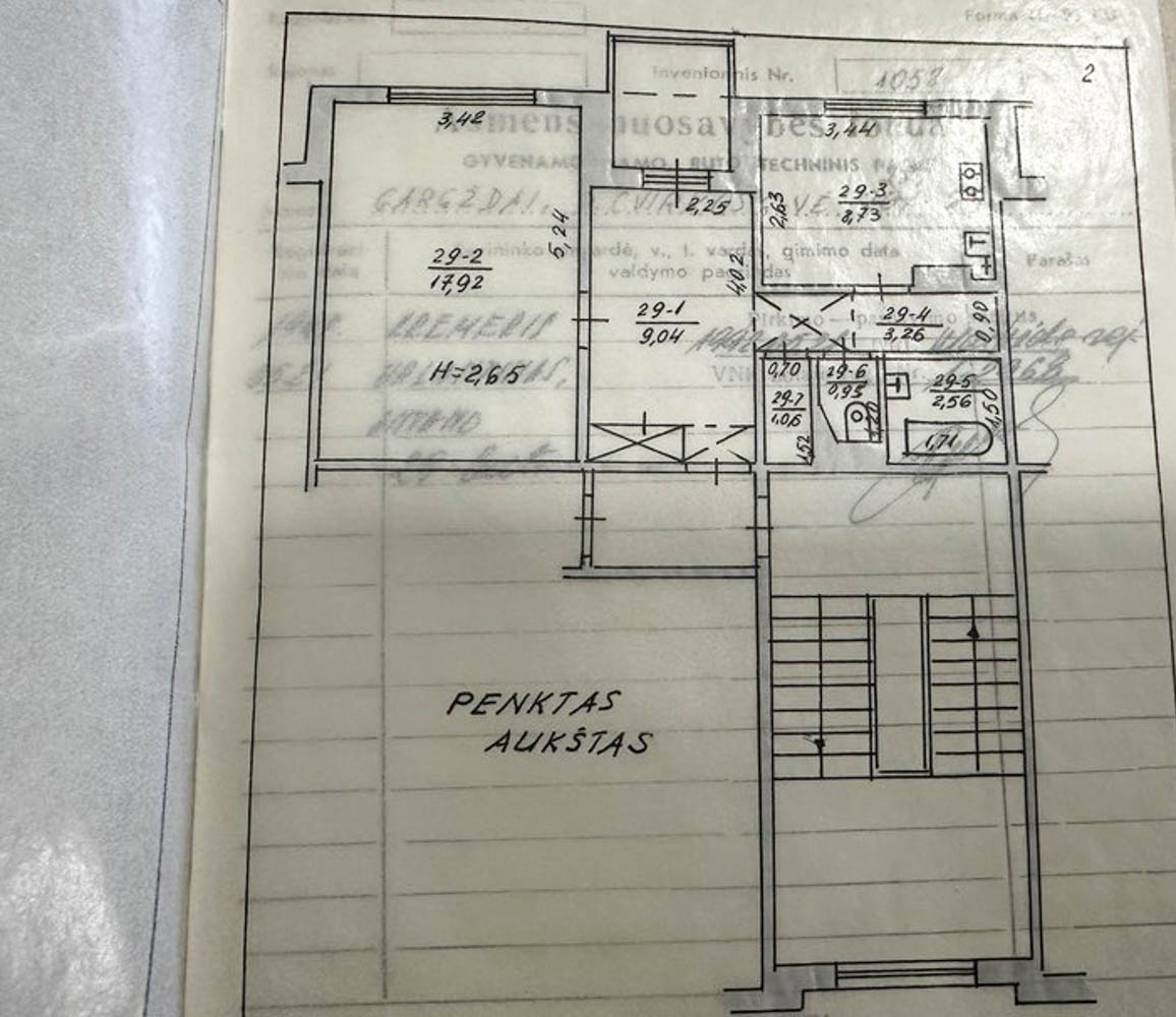 Parduodamas 1,5 kambario butas Gargžduose