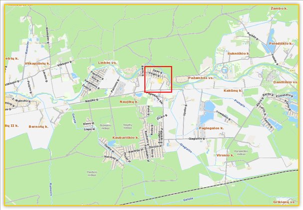 Parduodamas žemės ūkio paskirties sklypas kuriam suteiktas leidimas keisti į vienbučių ir dvibučių gyvenamųjų pastatų paskirtį 39 arų Naujikų k., Panevėžio raj.