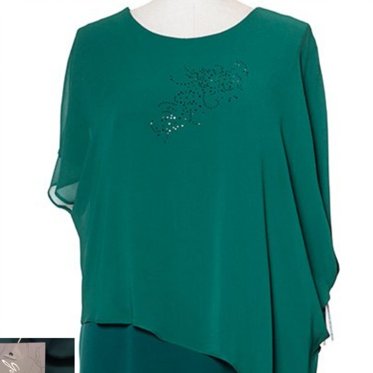 Suknelė ATĖNĖ, su skraiste, 56 dydis